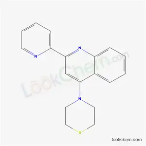 Molecular Structure of 133671-54-2 (2-(pyridin-2-yl)-4-(thiomorpholin-4-yl)quinoline)