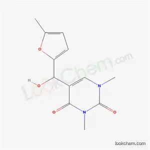 Molecular Structure of 134924-77-9 (5-[hydroxy(5-methylfuran-2-yl)methyl]-1,3-dimethylpyrimidine-2,4(1H,3H)-dione)