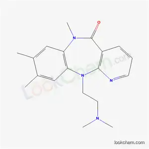 Molecular Structure of 133626-69-4 (11-[2-(dimethylamino)ethyl]-6,8,9-trimethyl-6,11-dihydro-5H-pyrido[2,3-b][1,5]benzodiazepin-5-one)