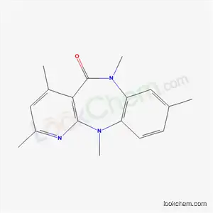 Molecular Structure of 132707-73-4 (2,4,6,8,11-pentamethyl-6,11-dihydro-5H-pyrido[2,3-b][1,5]benzodiazepin-5-one)