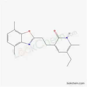 Molecular Structure of 135560-40-6 (3-[2-(4,7-dimethyl-1,3-benzoxazol-2-yl)ethyl]-5-ethyl-6-methylpyridin-2(1H)-one)