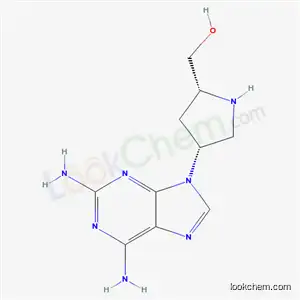 Molecular Structure of 135042-30-7 ([(2R,4R)-4-(2,6-diamino-9H-purin-9-yl)pyrrolidin-2-yl]methanol)