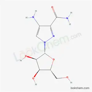Molecular Structure of 138787-17-4 (4-amino-1-(beta-D-ribofuranosyl)-1H-pyrazole-3-carboxamide)