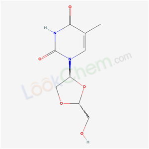 (+)-(2R,4S)-1-(2-(HYDROXYMETHYL)-1,3-DIOXOLAN-4-YL)THYMINECAS