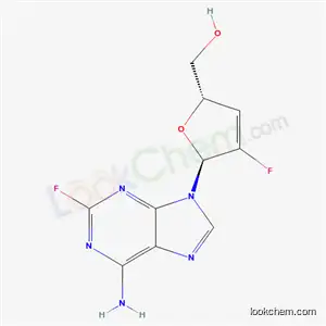 Molecular Structure of 405238-76-8 ([(2S,5S)-5-(6-amino-2-fluoro-9H-purin-9-yl)-4-fluoro-2,5-dihydrofuran-2-yl]methanol)