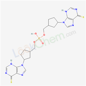 bis[[3-(6-sulfanylidene-3H-purin-9-yl)cyclopentyl]methoxy]phosphinic acid cas  19083-33-1