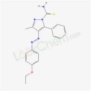 4-(4-ethoxyphenyl)diazenyl-3-methyl-5-phenyl-pyrazole-1-carbothioamide cas  29147-14-6