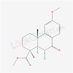 1-Phenanthrenecarboxylic acid, 10-chloro-1,2,3,4,4a,9,10,10a-octahydro-6-methoxy-1,4a-dimethyl-9-oxo-, methyl ester, (1S-(1alpha,4aalpha,10beta,10abeta))- cas  52617-98-8
