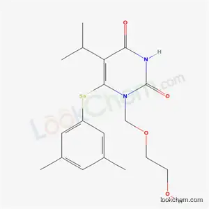 6-[(3,5-dimethylphenyl)selanyl]-1-[(2-hydroxyethoxy)methyl]-5-(propan-2-yl)pyrimidine-2,4(1H,3H)-dione