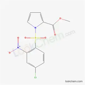 Molecular Structure of 173908-13-9 (methyl 1-[(4-chloro-2-nitrophenyl)sulfonyl]-1H-pyrrole-2-carboxylate)