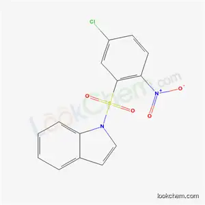 Molecular Structure of 173908-26-4 (1H-Indole, 1-[(5-chloro-2-nitrophenyl)sulfonyl]-)