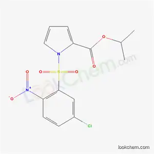 Molecular Structure of 173908-17-3 (propan-2-yl 1-[(5-chloro-2-nitrophenyl)sulfonyl]-1H-pyrrole-2-carboxylate)
