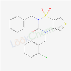 2H-THIENO[3,4-E]-1,2,4-THIADIAZIN-3(4H)-ONE, 4-[(2-CHLOROPHENYL)METHYL]-2-(PHENYLMETHYL)-, 1,1-DIOXIDE