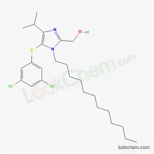 Molecular Structure of 178979-07-2 ({5-[(3,5-dichlorophenyl)sulfanyl]-1-dodecyl-4-(1-methylethyl)-1H-imidazol-2-yl}methanol)
