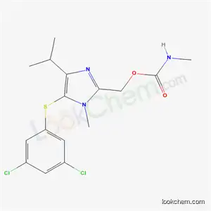 Molecular Structure of 178979-33-4 ({5-[(3,5-dichlorophenyl)sulfanyl]-1-methyl-4-(1-methylethyl)-1H-imidazol-2-yl}methyl methylcarbamate)