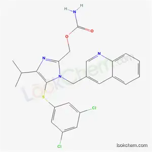{5-[(3,5-dichlorophenyl)sulfanyl]-4-(1-methylethyl)-1-(quinolin-3-ylmethyl)-1H-imidazol-2-yl}methyl carbamate