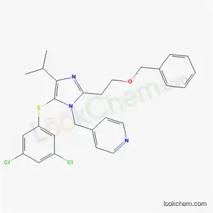Molecular Structure of 178980-78-4 (4-[[2-(2-benzyloxyethyl)-5-(3,5-dichlorophenyl)sulfanyl-4-isopropyl-imidazol-1-yl]methyl]pyridine)