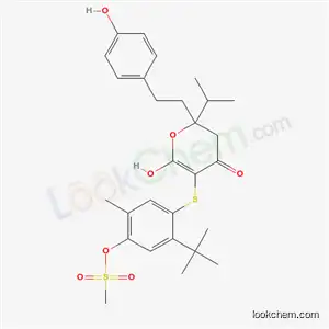 5-tert-butyl-4-({6-hydroxy-2-[2-(4-hydroxyphenyl)ethyl]-2-(1-methylethyl)-4-oxo-3,4-dihydro-2H-pyran-5-yl}sulfanyl)-2-methylphenyl methanesulfonate