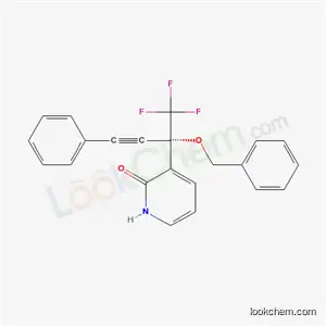 3-[(2S)-2-(benzyloxy)-1,1,1-trifluoro-4-phenylbut-3-yn-2-yl]pyridin-2(1H)-one