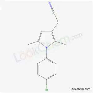 Molecular Structure of 42780-48-3 (1-(4-CHLOROPHENYL)-2,5-DIMETHYL-1H-PYRROL-3-YL]ACETONITRILE)