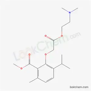 Molecular Structure of 52073-09-3 ((6-Isopropyl-2-methoxycarbonyl-3-methylphenoxy)acetic acid 2-(dimethylamino)ethyl ester)