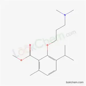 Molecular Structure of 52073-31-1 (3-[3-(Dimethylamino)propoxy]-p-cymene-2-carboxylic acid methyl ester)