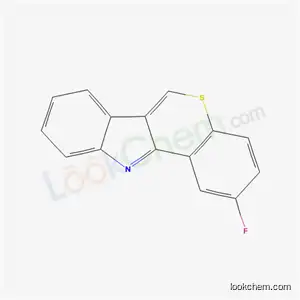 Molecular Structure of 52831-39-7 (2-FLUORO-(1)BENZOTHIOPYRANO(4,3-b)INDOLE			)