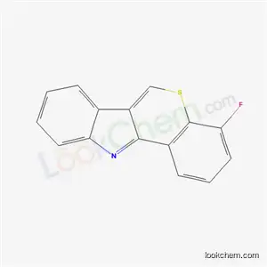 Molecular Structure of 52831-62-6 (4-FLUORO-(1)BENZOTHIOPYRANO(4,3-b)INDOLE			)