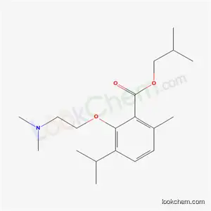Molecular Structure of 53206-74-9 (3-[2-(Dimethylamino)ethoxy]-p-cymene-2-carboxylic acid isobutyl ester)