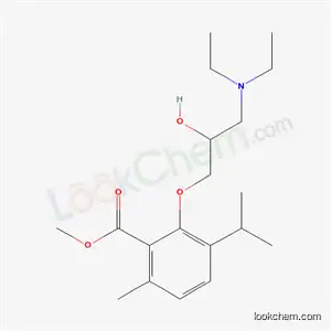 Methyl 3-(2-hydroxy-3-(diethylamino)propoxy)-p-cymene-2-carboxylate