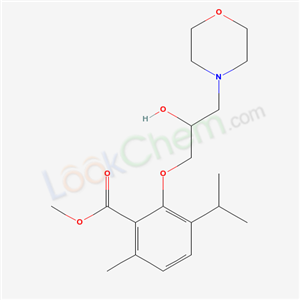 methyl2-(2-hydroxy-3-morpholin-4-ylpropoxy)-6-methyl-3-propan-2-ylbenzoate
