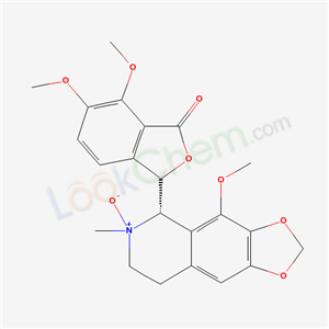 1(3H)-Isobenzofuranone, 6,7-dimethoxy-3-(5,6,7,8-tetrahydro-4-methoxy-6-methyl-1,3-dioxolo(4,5-g)isoquinolin-5-yl)-, N-oxide, (S-(R*,S*))-