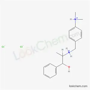 Molecular Structure of 54490-86-7 (4-{[(1-hydroxy-1-phenylpropan-2-yl)ammonio]methyl}-N,N-dimethylanilinium dichloride)
