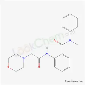 Molecular Structure of 55707-68-1 (N-Methyl-2-(2-morpholinoacetylamino)-N-phenylbenzamide)