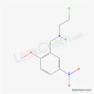Molecular Structure of 56538-01-3 (N-(2-Chloroethyl)-2-methoxy-5-nitrobenzylamine)