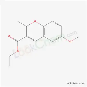 Molecular Structure of 57543-65-4 (6-Methoxy-2-methyl-2H-1-benzopyran-3-carboxylic acid ethyl ester)