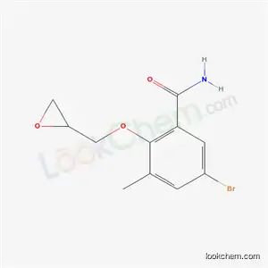 5-Bromo-3-methyl-2-(oxiranylmethoxy)benzamide
