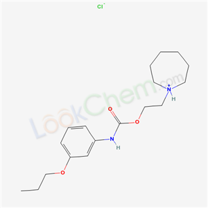 2-(azepan-1-ium-1-yl)ethyl N-(3-propoxyphenyl)carbamate chloride