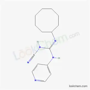 Molecular Structure of 60560-38-5 (2-Cyano-1-cyclooctyl-3-(4-pyridyl)guanidine)