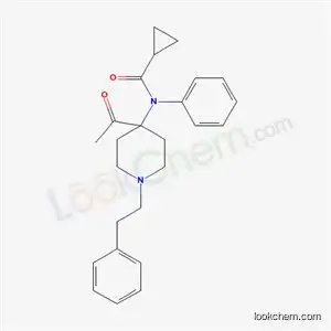 Molecular Structure of 60644-98-6 (N-[4-acetyl-1-(2-phenylethyl)piperidin-4-yl]-N-phenylcyclopropanecarboxamide)