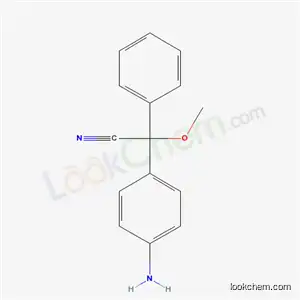 Molecular Structure of 61706-40-9 ((4-aminophenyl)(methoxy)phenylacetonitrile)