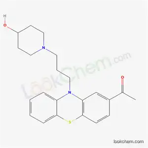 Molecular Structure of 62822-49-5 (1-{10-[3-(4-hydroxypiperidin-1-yl)propyl]-10H-phenothiazin-2-yl}ethanone)