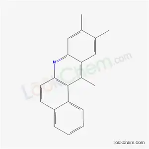 Molecular Structure of 63040-02-8 (9,10,12-Trimethylbenz[a]acridine)