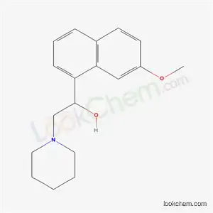 Molecular Structure of 63766-09-6 (7-Methoxy-α-(piperidinomethyl)-1-naphthalenemethanol)