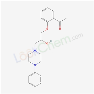 2-((2-Hydroxy-3-(4-phenylpiperazinyl))propoxy)acetophenone cas  63990-85-2
