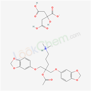 [4-acetyloxy-5-benzo[1,3]dioxol-5-yloxy-4-(benzo[1,3]dioxol-5-yloxymethyl)pentyl]-dimethyl-azanium; 2-(carboxymethyl)-2,4-dihydroxy-4-oxo-butanoate
