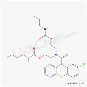 Molecular Structure of 65241-06-7 (Di(butylcarbamic acid)2,2'-[[(2-chloro-10H-phenothiazin-10-yl)carbonyl]imino]bisethyl ester)
