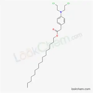 Molecular Structure of 66232-29-9 (hexadecyl 2-[4-[bis(2-chloroethyl)amino]phenyl]acetate)