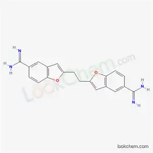 Molecular Structure of 66639-67-6 (1,2-Di(5-amidino-2-benzofuranyl)ethane)