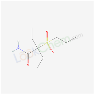 BUTYRAMIDE, 2-ETHYL-2-(PROPYLSULFONYL)-